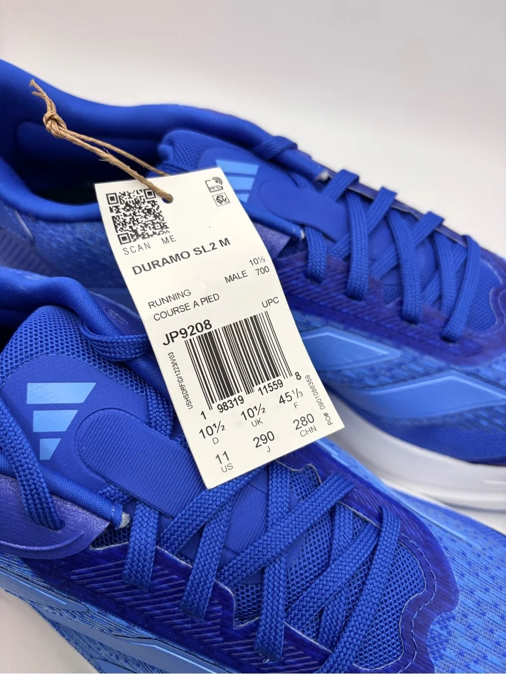adidas Duramo SL2 Royal Blue Running Sneakers with Light Blue Stripes